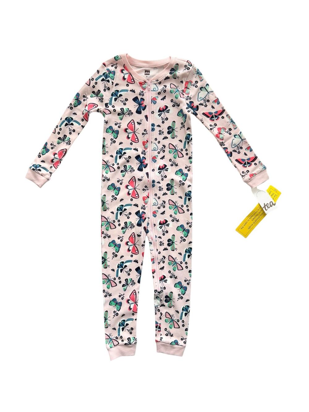 NWT Tea Collection Sweden Butterfly Long Sleeve Pajamas Size 3T